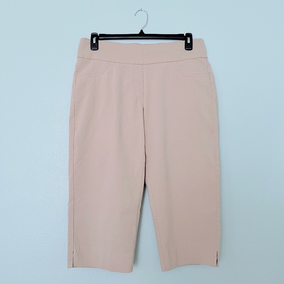 Ruby Rd. Chino Pull On Short Length Millennium Pants - Picture 1 of 3
